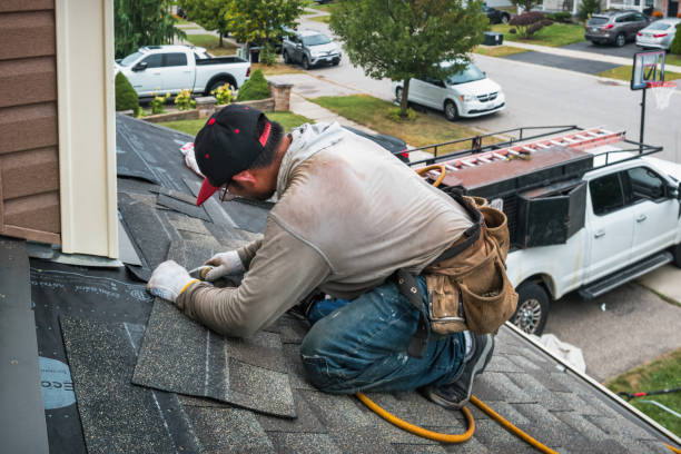 Professional Storm Damage Roof Repair technician working in Fulks Run, VA